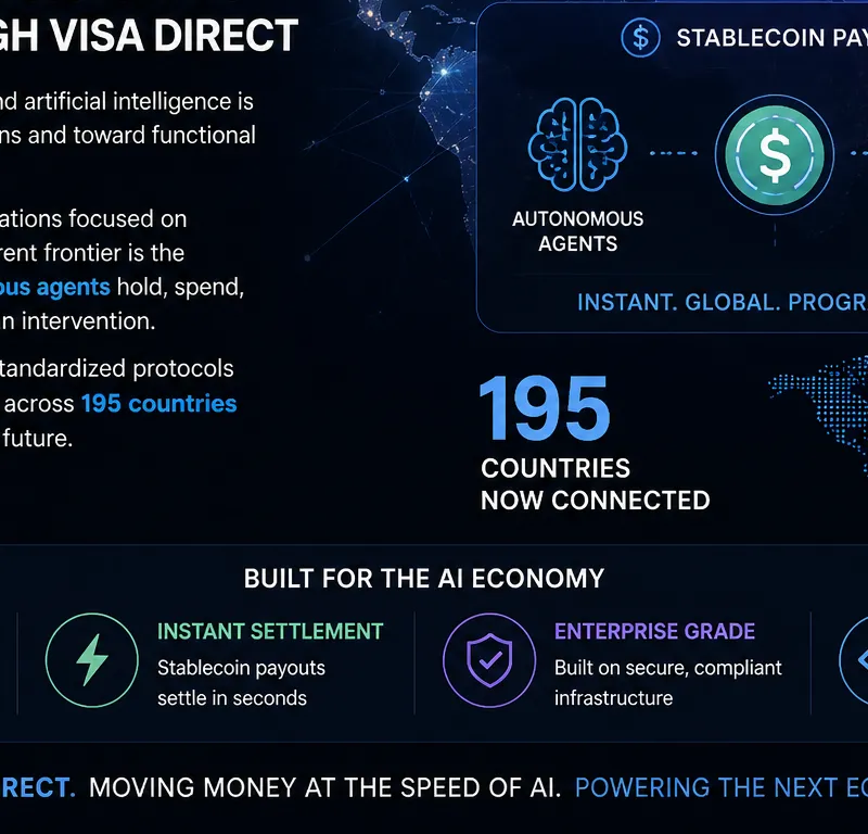 195 countries gain stablecoin payout access through Visa Direct
